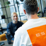 ES16时尚连帽衫。海军蓝，100%有机棉