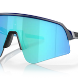ES16 Enzo自行车眼镜。白色，蓝色镜片。