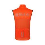 ES16自行车防风背心Elite Mission Flow。橙色