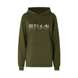 ES16时尚连帽衫。陆军。100%有机棉